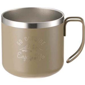 モンテ ダブルステンレスマグカップ350 カーキ